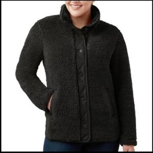 NWT Members Mark Cozy Sherpa Jacket